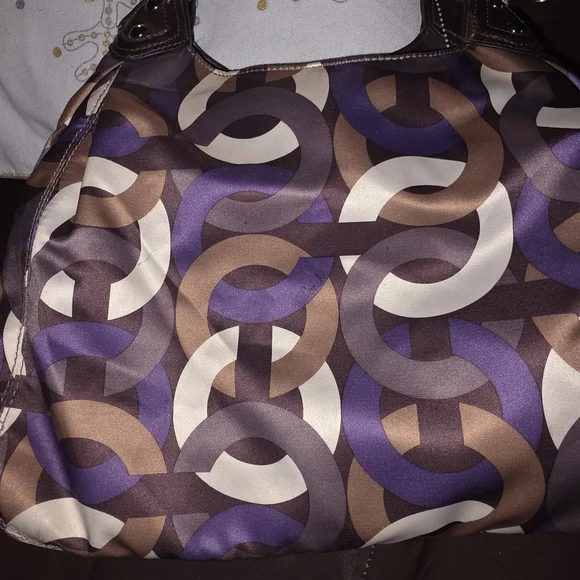 Coach Multicolor Patterned Handbag - Picture 9 of 11